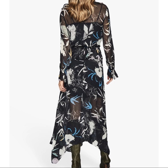 Reiss Carina Spring Floral Midi Dress size US4 - Picture 2 of 14
